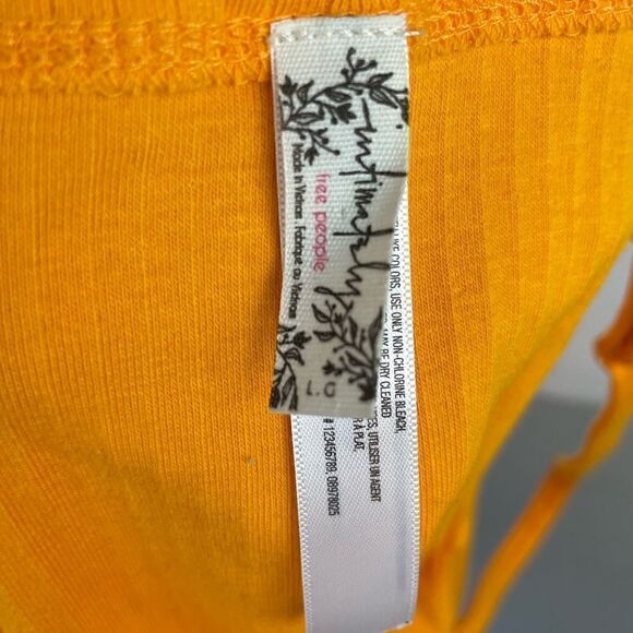 NWOT Orange Bodysuit Size L - Picture 5 of 6